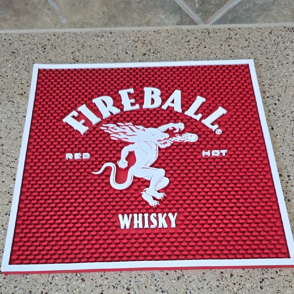 Fireball Red Bar Mat